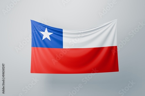 Free Download Chile Flag Waving Proudly. 3D Flag Banner Illustration image. - GFXLoad
