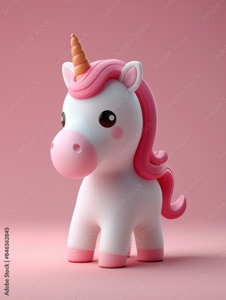 Cute Pink Unicorn Toy