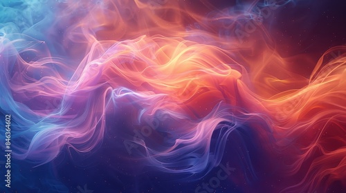 A colorful, swirling mass of light and fire photo