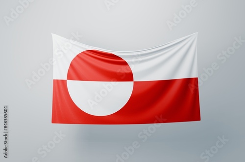 Free Download Greenland Flag Waving Proudly. 3D Flag Banner Illustration image. - GFXLoad