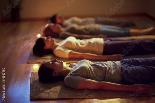 Group Reiki Healing Session with Diverse Participants