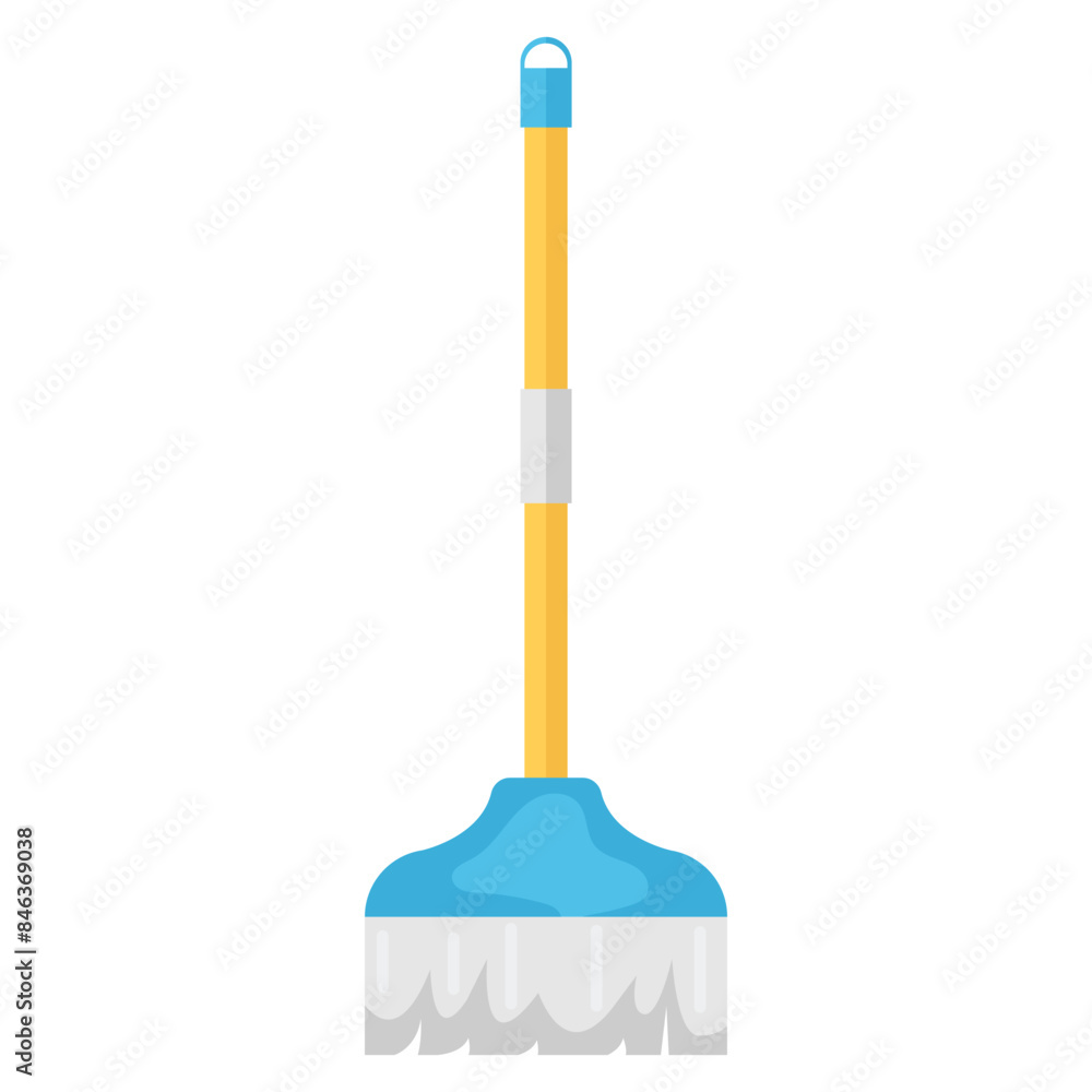 Cleaning Supplies Equipment in Flat Cartoon Style. Vector Illustration. Cleaning Supplies Equipment in Flat Cartoon Style. Vector Illustration.