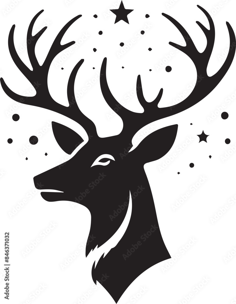 deer head silhouette deer head silhouette