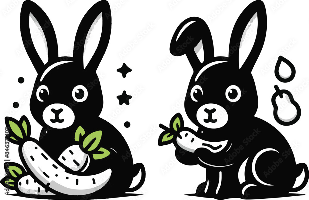 Fototapeta premium rabbit with a smile