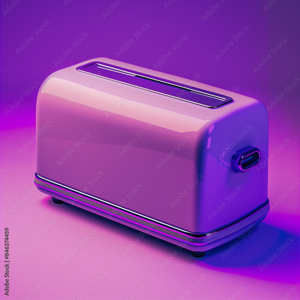Matte Mauve Compact Toaster with Vibrant Violet Background - Modern Touch to Toasting Matte Mauve Compact Toaster with Vibrant Violet Background - Modern Touch to Toasting