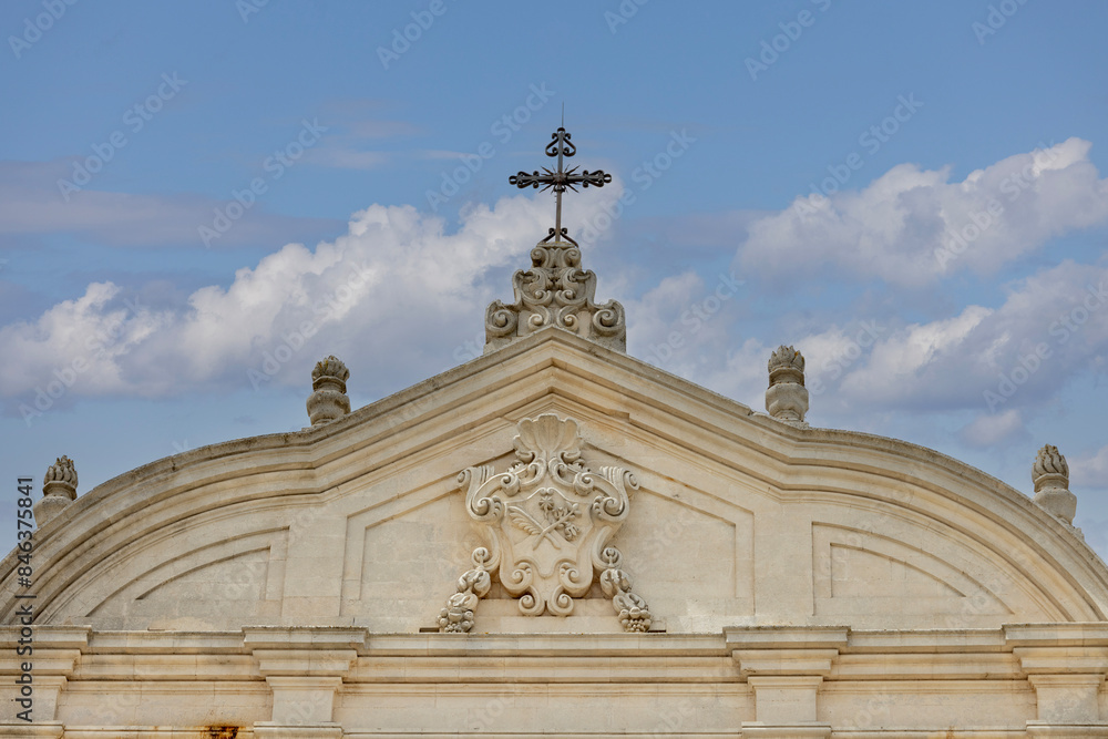 Facade of Church of the Madonna del Carmine (Chiesa Parrocchiale della Madonna del Carmine), Martina Franca, Italy, Apulia