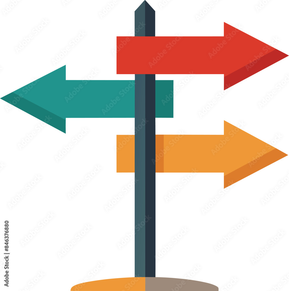arrow direction signs vector illustration, Direction sign post with the arrows, arrow direction signs vector illustration, Direction sign post with the arrows,