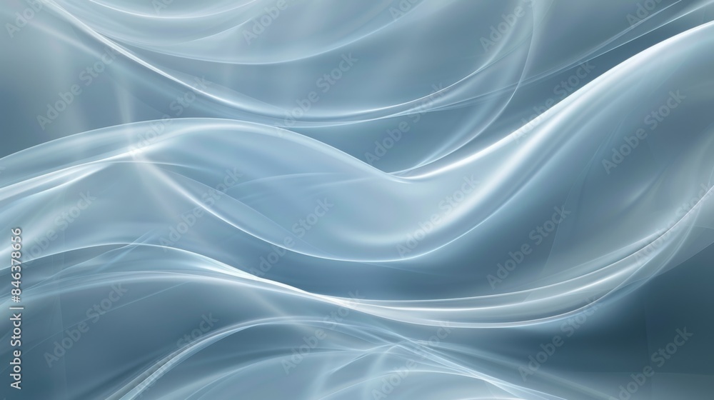Fototapeta premium High-resolution background image with soft, smooth curves and evenly arranged wavy lines in a single color tone. The gentle transitions and serene design emphasize smoothness and flow.
