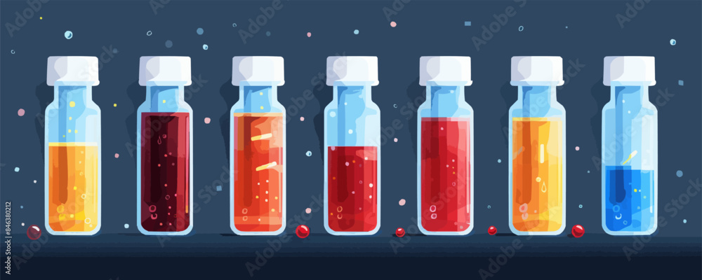 Blood test sample tube vector isolated illustration Blood test sample tube vector isolated illustration