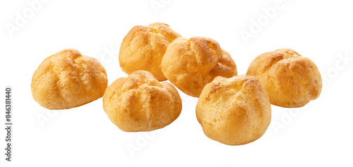 Canvas-taulu Multiple cream puffs placed on a white background.