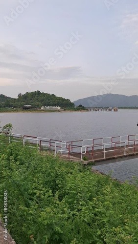 lake, water, landscape, sky, nature, river, summer