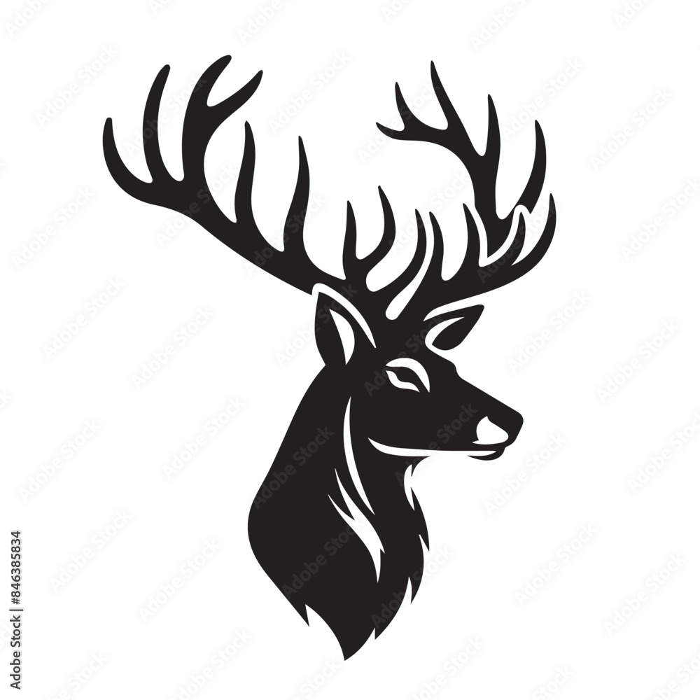 silhouette of a deer silhouette of a deer