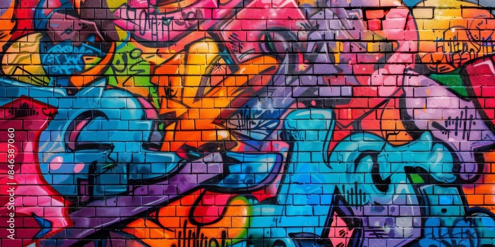 Vibrant Azure Graffiti Art with Dynamic Lines Vibrant Azure Graffiti Art with Dynamic Lines