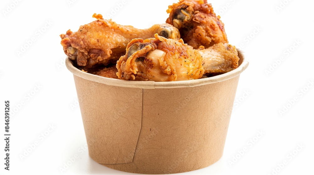 Bowl of chicken wings on a white background Bowl of chicken wings on a white background