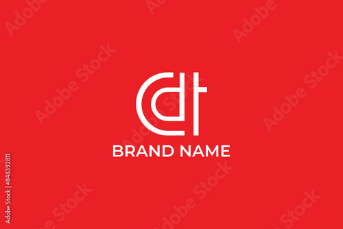 letter CD lineart business logo, letter CD modern corporate logo, letter CD lineart finance logo