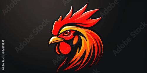 Wallpaper Mural A close up of a rooster with a red head Torontodigital.ca