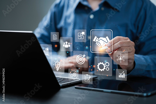 Fotografía Business ecosystems and partnerships concept