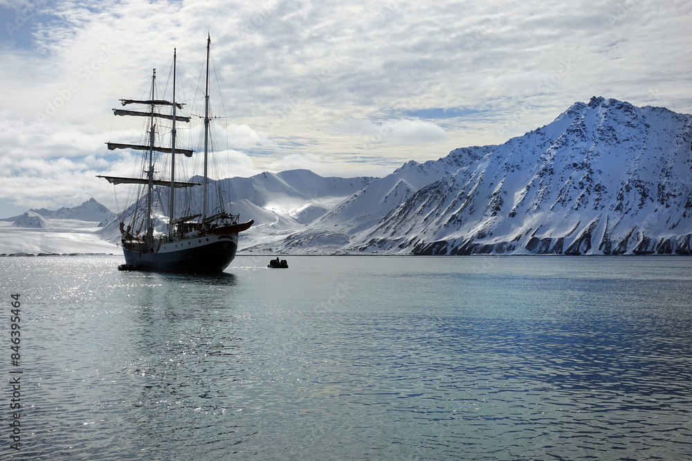 Norway. The landscapes of Svalbard in Springtime Norway. The landscapes of Svalbard in Springtime