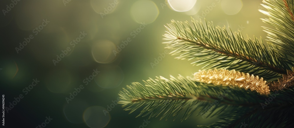 A festive background with a closeup copy space image of a Christmas tree decoration A festive background with a closeup copy space image of a Christmas tree decoration