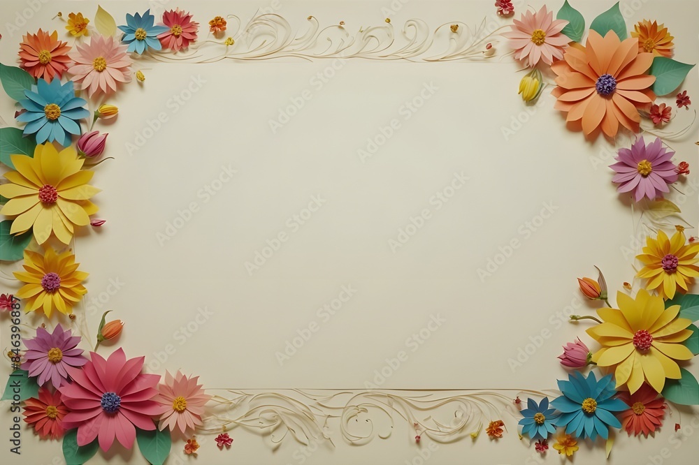 Several different shapes of stationery using floral patterns Several different shapes of stationery using floral patterns