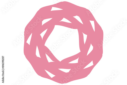 抽象的な薔薇のようなイラスト、アイコン