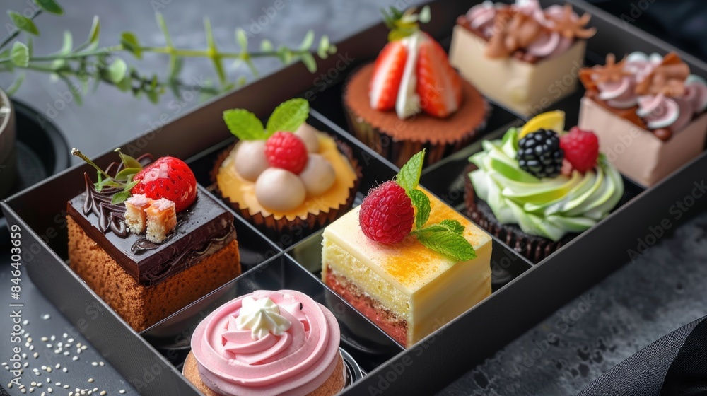 Assorted Gourmet Jelly Cakes in Elegant Gift Box Assorted Gourmet Jelly Cakes in Elegant Gift Box