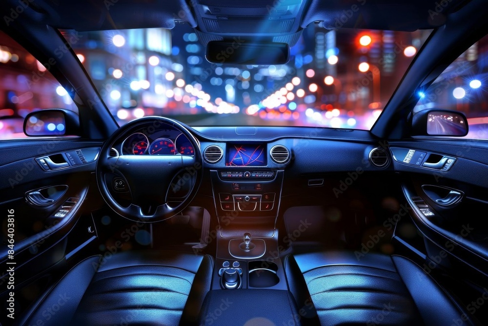 Stylish Vehicle with Modern Lighting concept Stylish Vehicle with Modern Lighting concept
