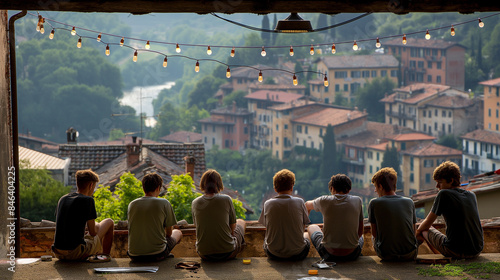 Summer aperitivo on a rooft...