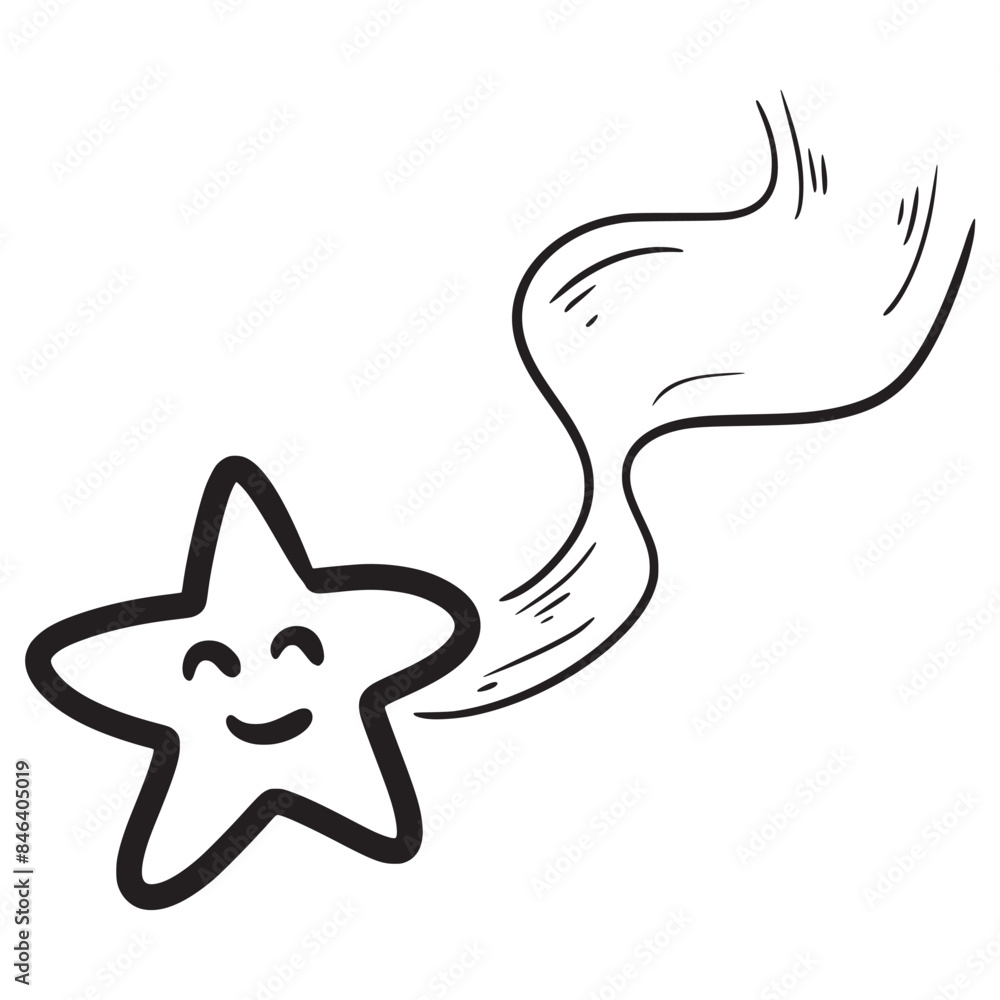 Doodle sketch style of star cartoon hand drawn illustration for concept design. Doodle sketch style of star cartoon hand drawn illustration for concept design.
