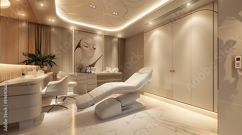 In the dermatology clinic and beauty salon for VIP clients, every detail of the interior has been carefully planned to create a unique atmosphere of relaxation and peace. photo