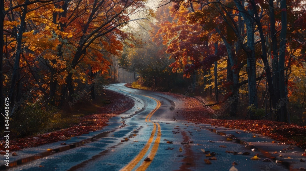 Fototapeta premium The bend in the road