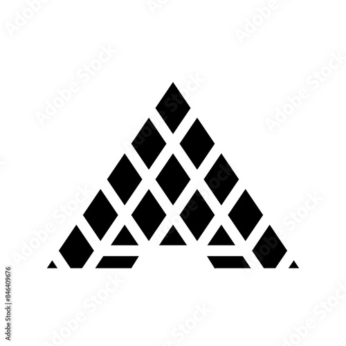 louvre pyramid icon