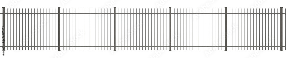3D render showcases a beautiful and functional farm fence design. Ornate cast iron panels featuring antique flowers are combined with a modern, secure powder-coated metal frame and decorative gate 3D render showcases a beautiful and functional farm fence design. Ornate cast iron panels featuring antique flowers are combined with a modern, secure powder-coated metal frame and decorative gate