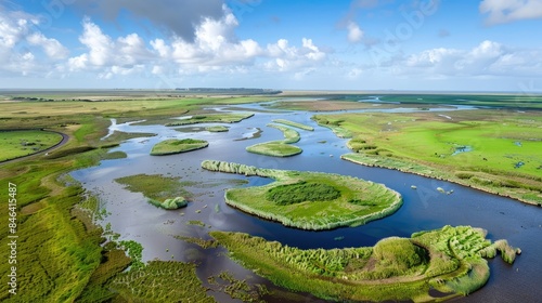 Nature Reserve De Slufter on Texel an island in the Wadden Sea photo