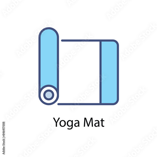 Yoga Mat vector icon