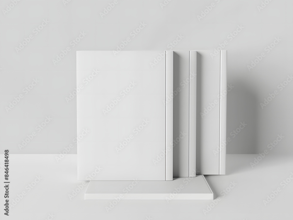 White books mockup with isolated background White books mockup with isolated background