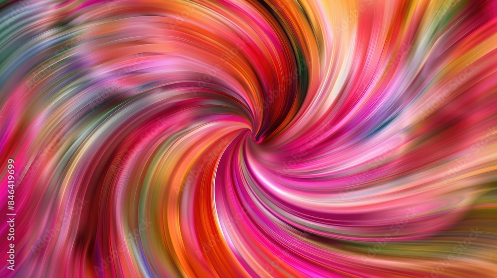 Abstract swirls of colors in dynamic motion