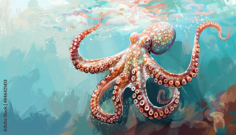 Graceful Movements: Observing a Common Octopus in its Natural Habitat Graceful Movements: Observing a Common Octopus in its Natural Habitat