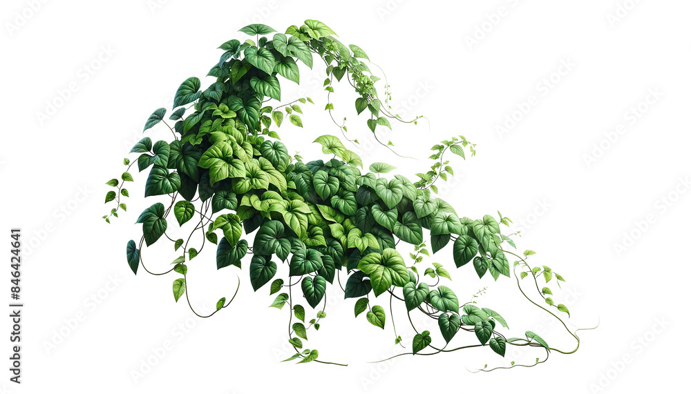 Tropical creeper plant isolated on transparent or white background
Tropical creeper plant isolated on transparent or white background