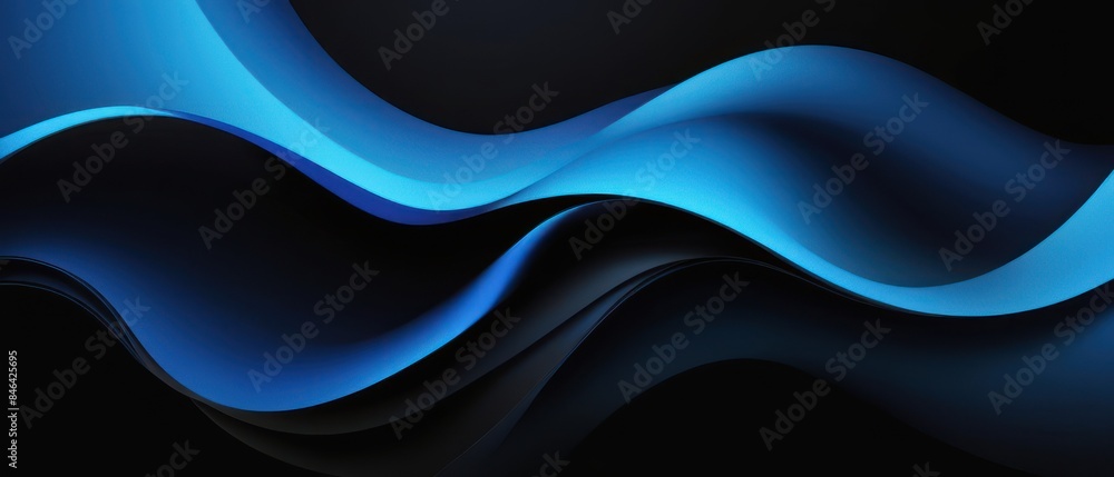 abstract blue black flowing background illustration abstract blue black flowing background illustration