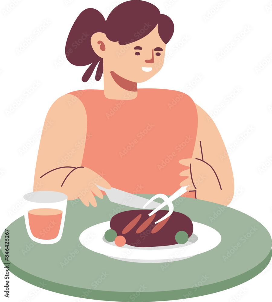 food modern style cartoon character illustration food modern style cartoon character illustration