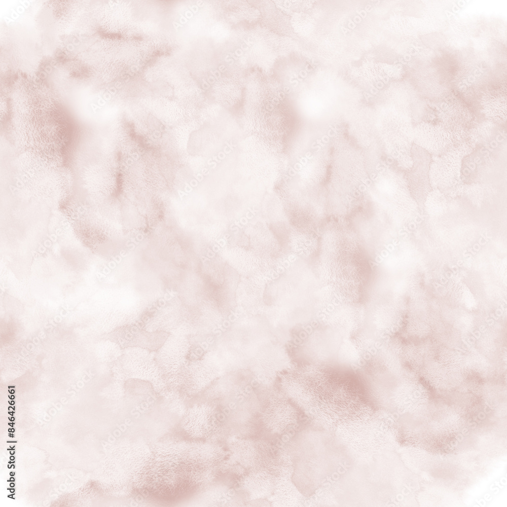 Seamless watercolor background by brush stroke in soft dusty rose tone. Mauve gentle stains hand drawn seamless pattern. Neutral tone backdrop for invitations, stationery or digital designs