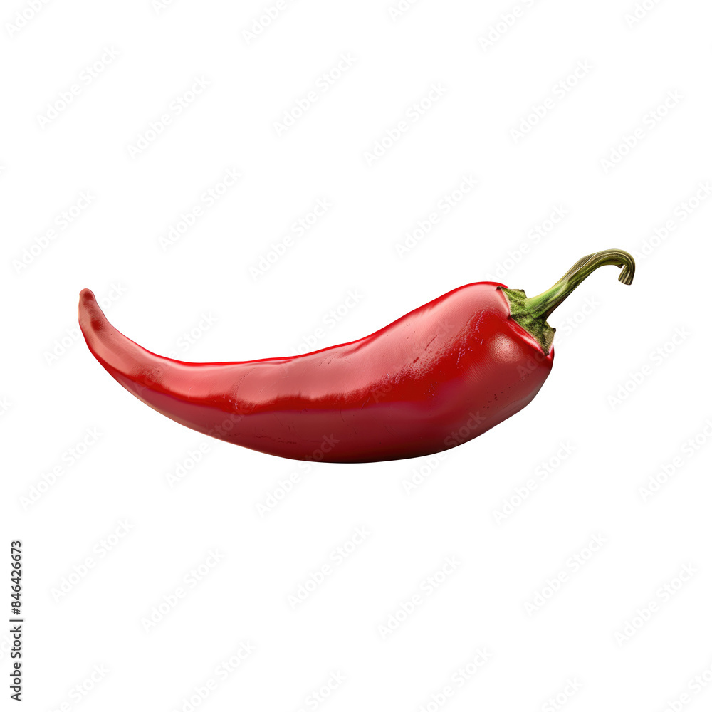 red spicy chiller pepper, transparent background red spicy chiller pepper, transparent background