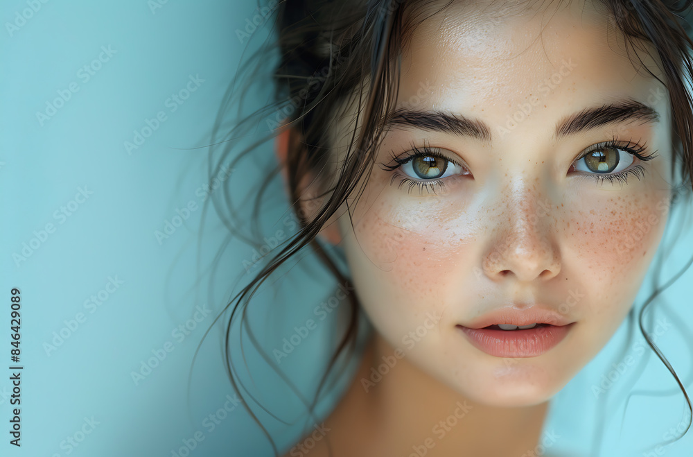 portrait of a Japanese girl with beautiful eyes portrait of a Japanese girl with beautiful eyes