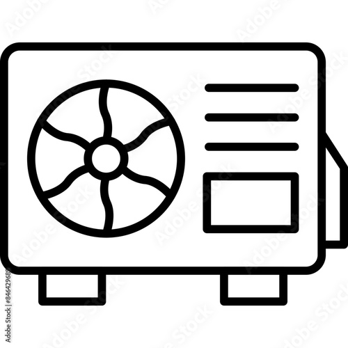 Air Source Heat Pump Icon