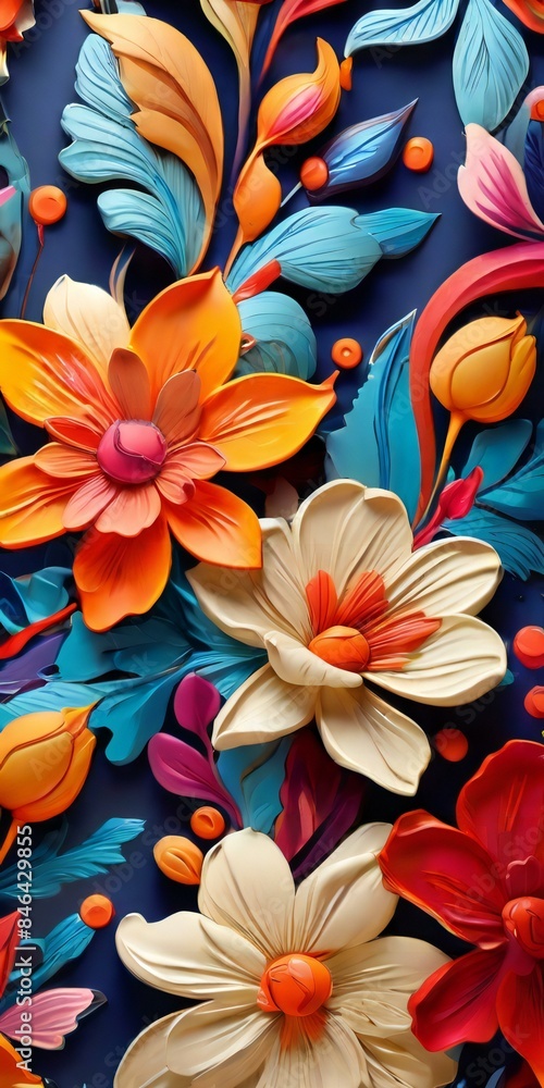 pattern with flowers pattern with flowers