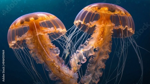jelly fish in aquarium © Thirasak