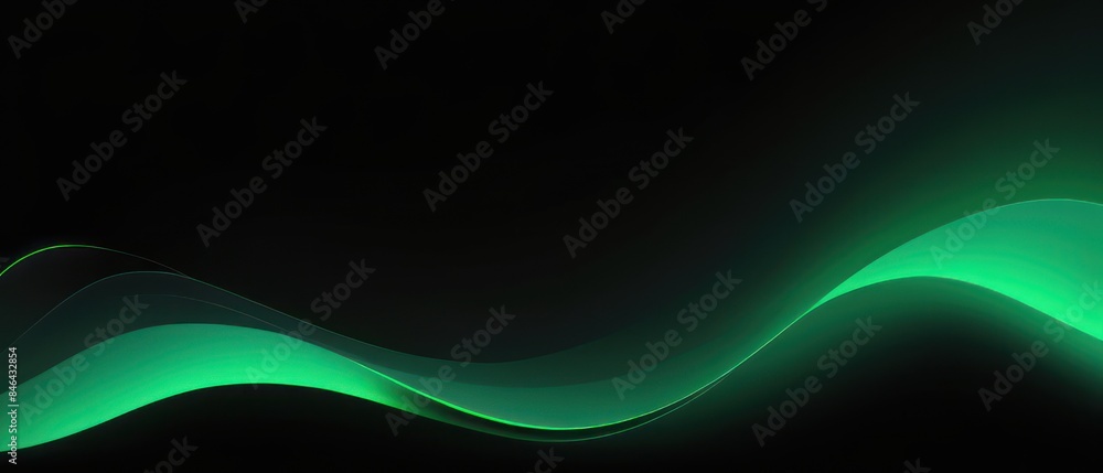 custom made wallpaper toronto digitalabstract green black flowing background illustration