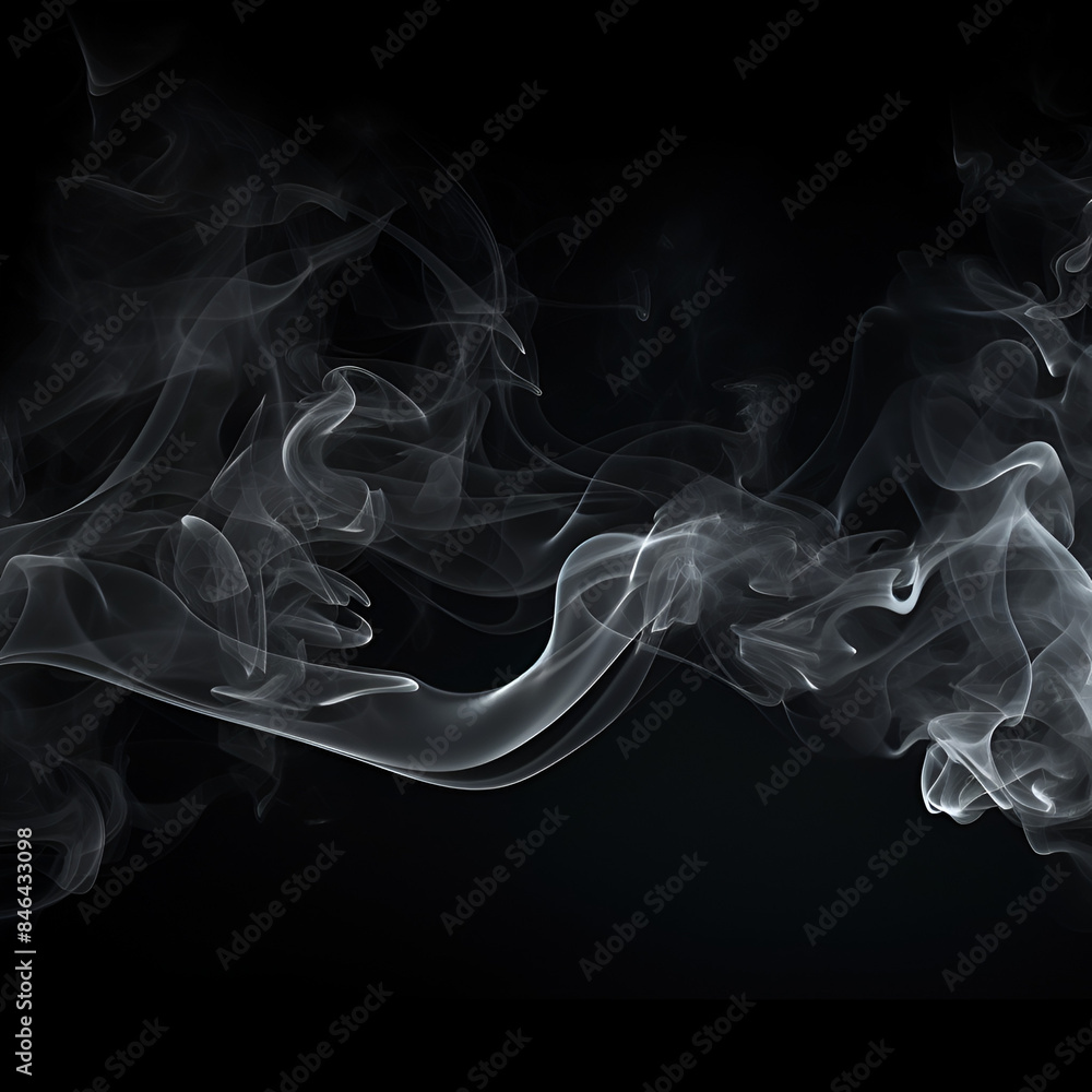 Fototapeta premium smoke on black