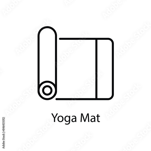 Yoga Mat vector icon